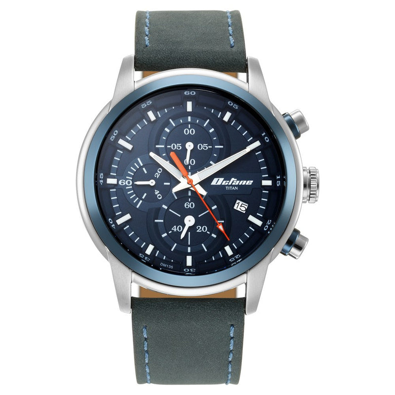 Octane Blue Dial Chronograph Watch for Men