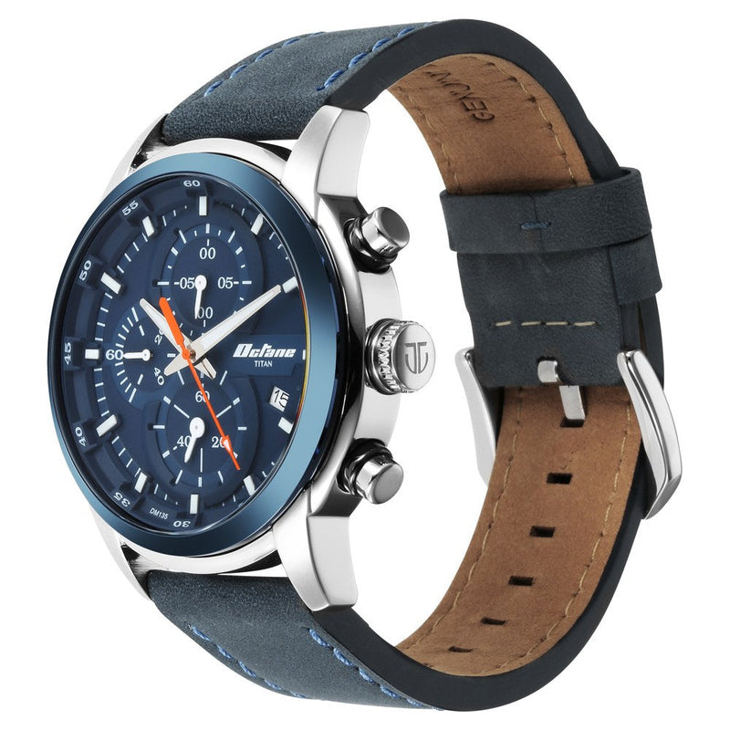 Octane Blue Dial Chronograph Watch for Men