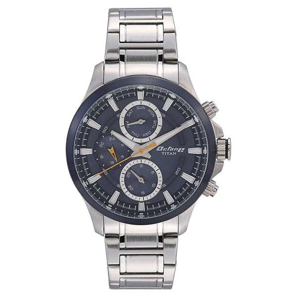 Titan Octane Blue Dial Multi Stainless Steel Strap watch for Men