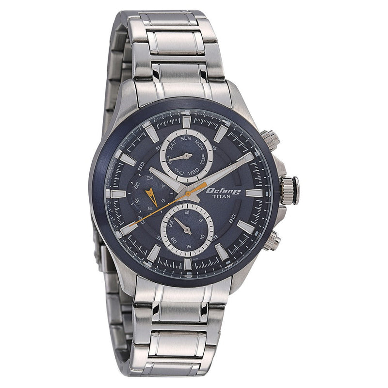 Titan Octane Blue Dial Multi Stainless Steel Strap watch for Men