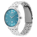 Titan Opulent III Blue Dial Analog Stainless Steel Strap watch for Men
