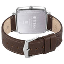 Titan Avant Garde Quartz Multifunction Silver Dial Leather Strap watch for Men