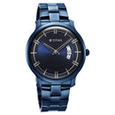 Titan Classic Distincta Blue Dial Analog with Date Stainless Steel Strap watch for Men