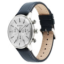 Titan Light Leathers Quartz Multifunction Black Dial Stainless Steel Strap Watch for Men
