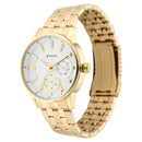 Titan Quartz Analog White Dial Stainless Steel Strap Watch for Men