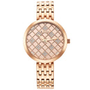 Titan Purple Unending Beauty Rose Gold Dial Women Watch With Stainless Steel Strap
