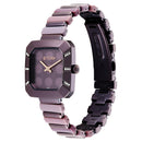 TITAN Glitz Purple Dial Metal & Plastic Strap Watch for Women
