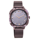 TITAN Glitz Purple Dial Stainless Steel Strap Watch for Women