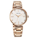 Titan Purple Style Up Quartz Analog Mother Of Pearl Dial Stainless Steel Strap Watch for Women