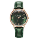 Titan Bright Leathers Green Dial Analog Leather Strap Watch for Women