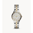 Fossil Analog Women's Watch Gold Plated Metal Bracelet - BQ1574