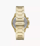 Fossil Analog Men's Watch Gold Plated Metal Bracelet - BQ2493