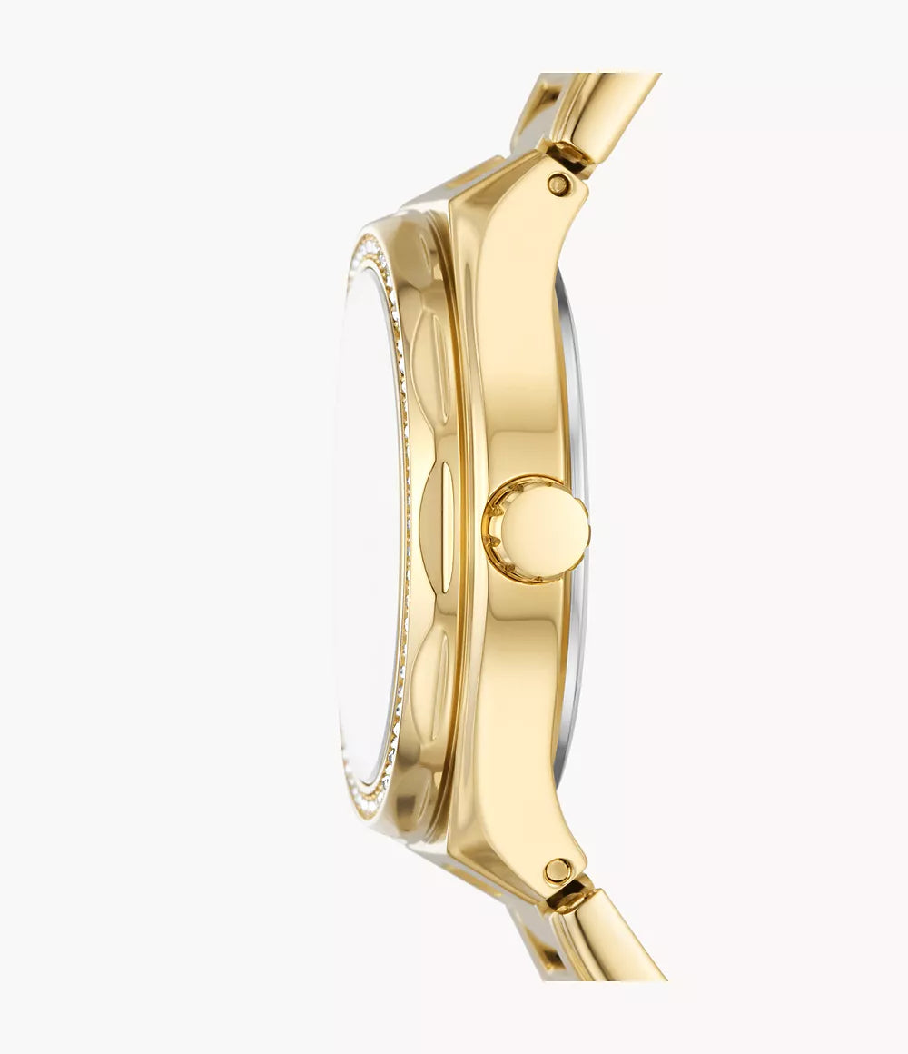 Fossil Eevie Gold Stainless Steel Women display picture 2