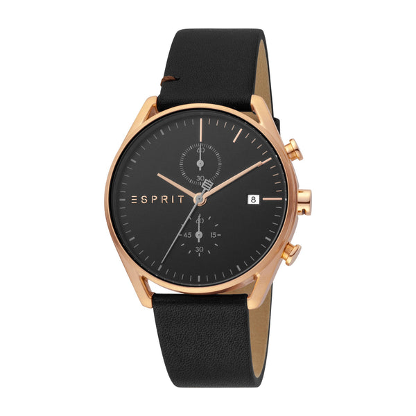 Esprit Men's Lock Chrono Fashion Quartz Black Watch