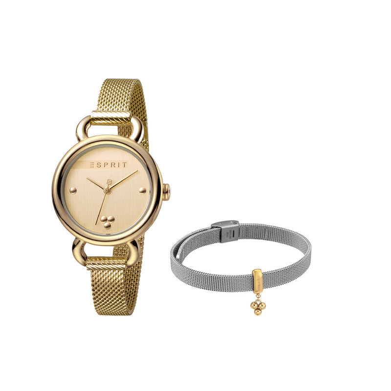 Esprit Women's Play Fashion Quartz Yellow Gold Watch