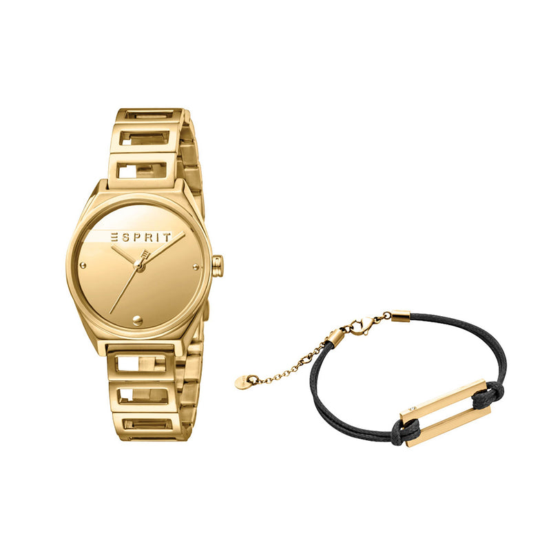 Esprit Women's Slice Mini Fashion Quartz Yellow Gold Watch