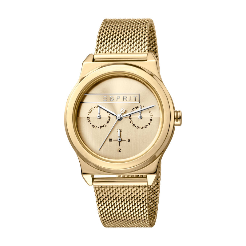 Esprit Women's Magnolia Multi Fashion Quartz Yellow Gold Watch