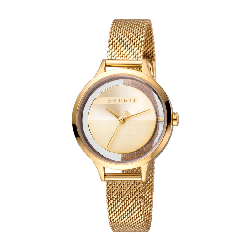 Esprit Women's Lucid Fashion Quartz Yellow Gold Watch