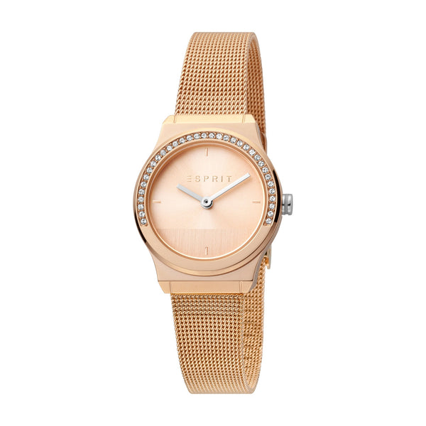 Esprit Women's Magnolia Mini Stones Fashion Quartz Rose Gold Watch