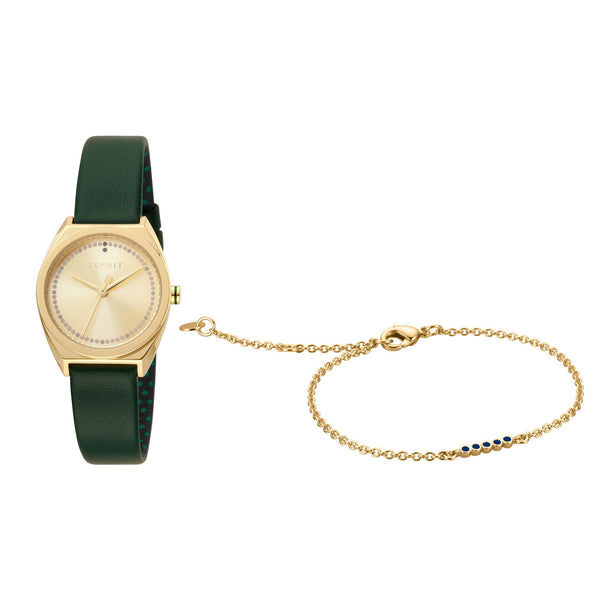 Esprit Women's Slice Dot Fashion Quartz Green Watch