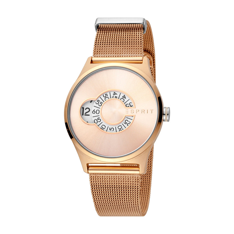 Esprit Women's Disc Fashion Quartz Rose Gold Watch