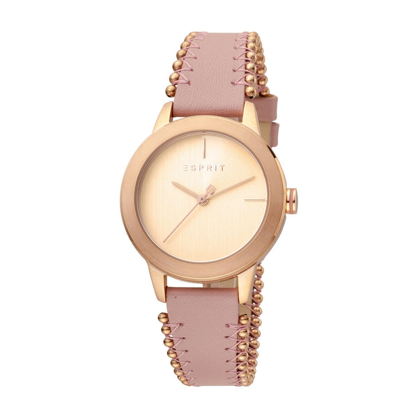 Esprit Women's Bloom Pearls Fashion Quartz Rose Gold Watch