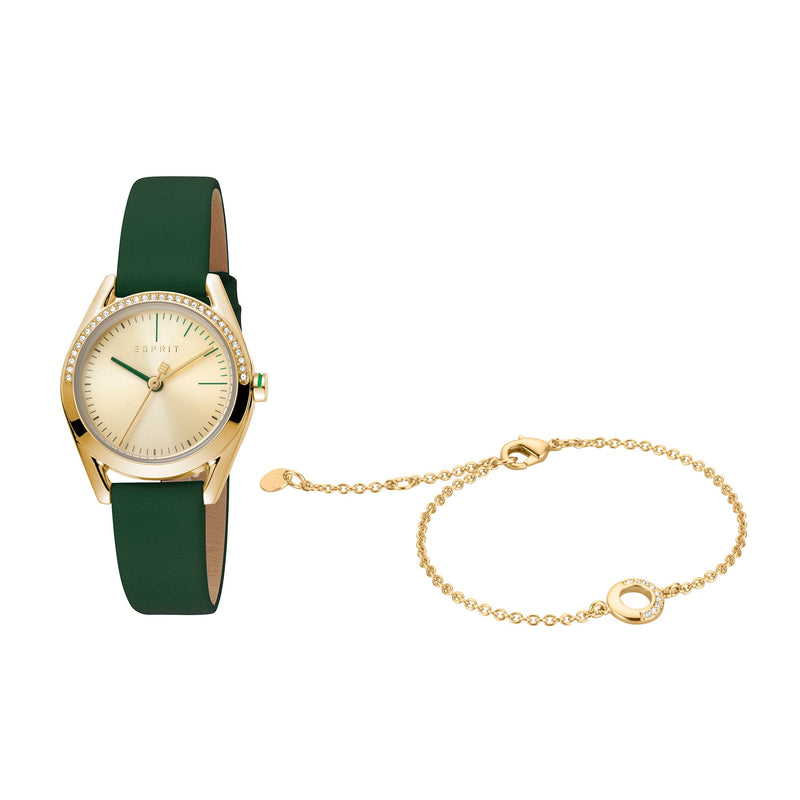 Esprit Women's Lock Stones Fashion Quartz Green Watch