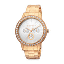 Esprit Women's Silvery Fashion Quartz Rose Gold Watch