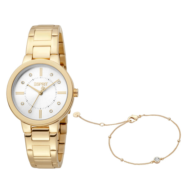 Esprit Women's Fashion Quartz Yellow Gold Watch