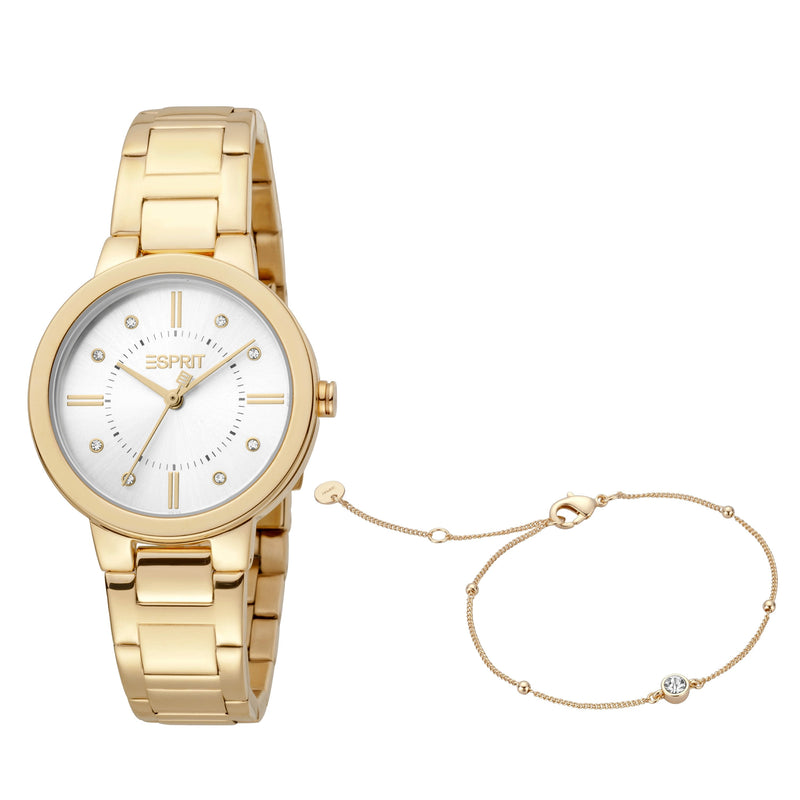 Esprit Women's Fashion Quartz Yellow Gold Watch