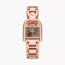 Fossil Harwell Three-Hand Rose Gold-Tone Stainless Steel Watch