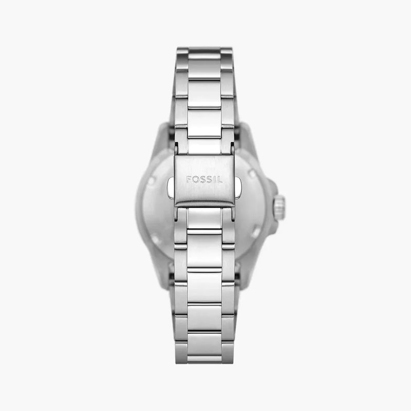 Fossil Blue Women's Silver Stainless Steel Watch