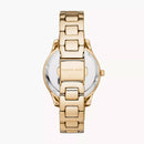 Michael Kors Mother of Pearl Analog Women's Watch Gold Plated Metal Bracelet - MK4555