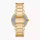 Michael Kors Parker Lux Three-Hand Gold-Tone Stainless Steel Women's Watch - MK4693
