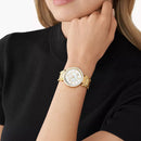 Michael Kors Parker Lux Three-Hand Gold-Tone Stainless Steel Women's Watch - MK4693