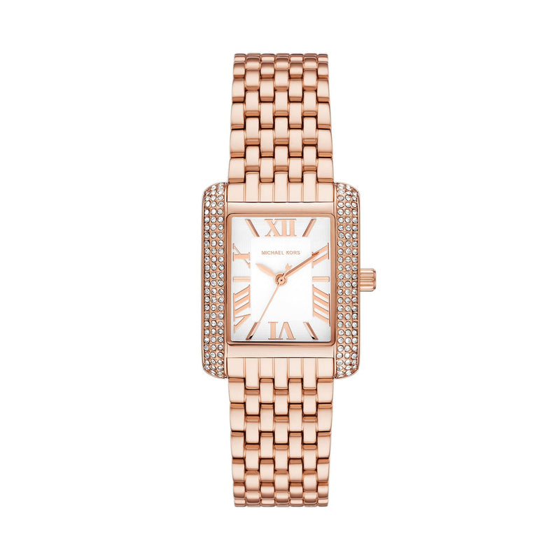 Michael Kors Emery Three-Hand Rose Gold-Tone Stainless Steel Watch