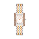 Michael Kors Emery Three-Hand Tri-Tone Stainless Steel Watch