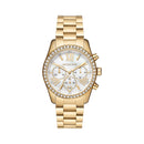 Michael Kors Lexington Lux Chronograph Gold-Tone Stainless Steel Women's Watch - MK7241B