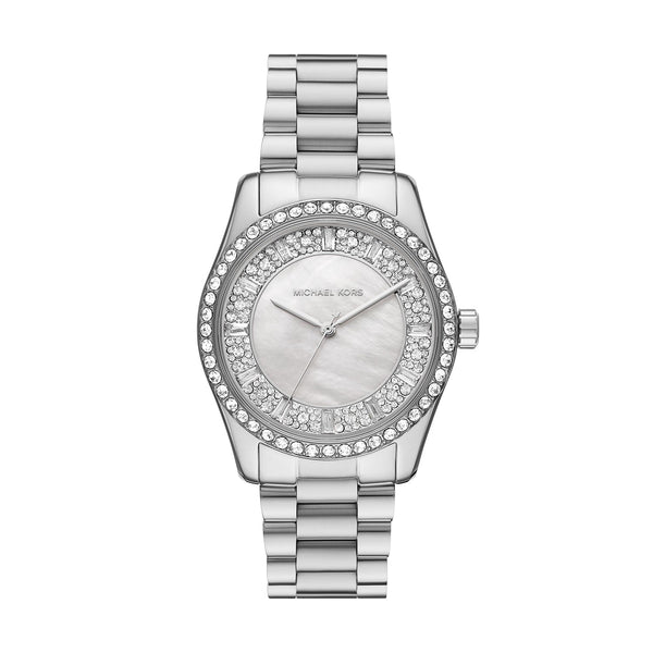 Michael Kors Lexington Three-Hand Stainless Steel Watch