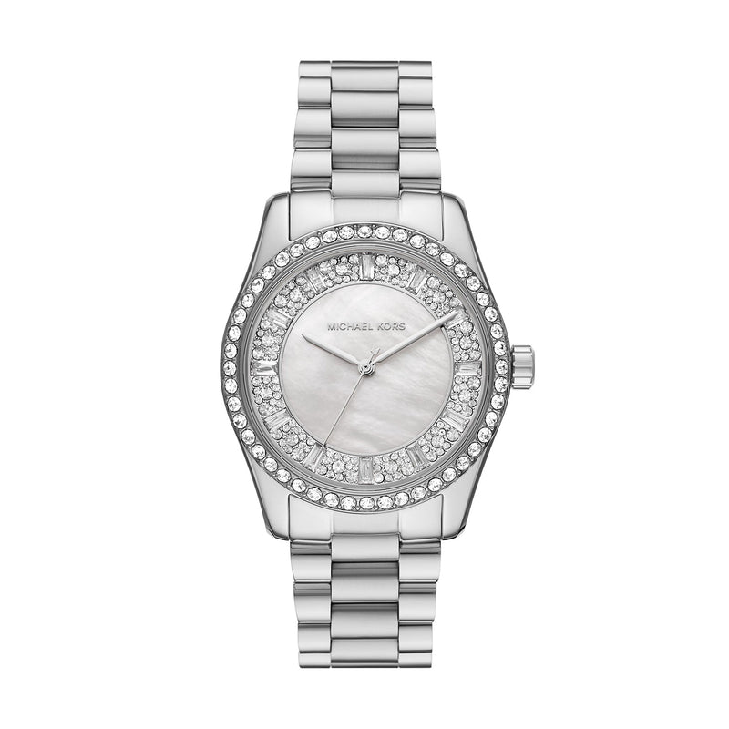 Michael Kors Lexington Three-Hand Stainless Steel Watch