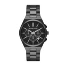 Michael Kors Lennox Chronograph Black Stainless Steel Watch