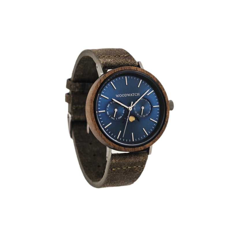 WOODWATCH MEN'S ELEMENT COBALT ACACIA WW-EL-CA W/ FREE STRAP WW-S-K-18