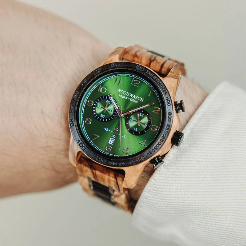 WOODWATCH MEN'S LEGACY X FOREST QUARTZ WATCH