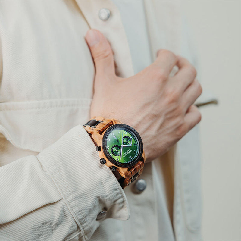 WOODWATCH MEN'S LEGACY X FOREST QUARTZ WATCH