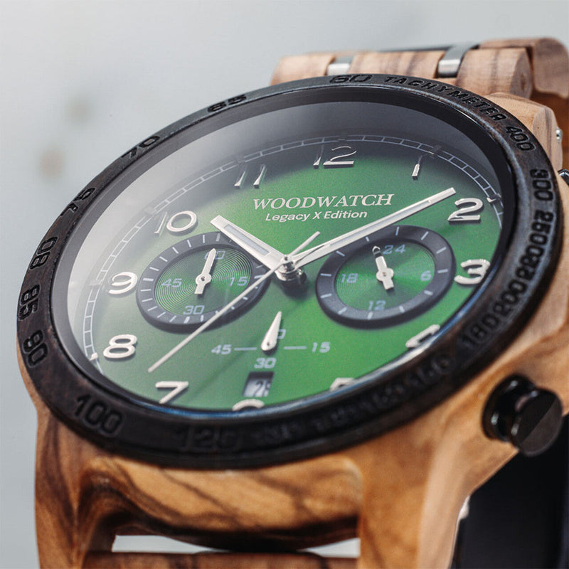 WOODWATCH MEN'S LEGACY X FOREST QUARTZ WATCH