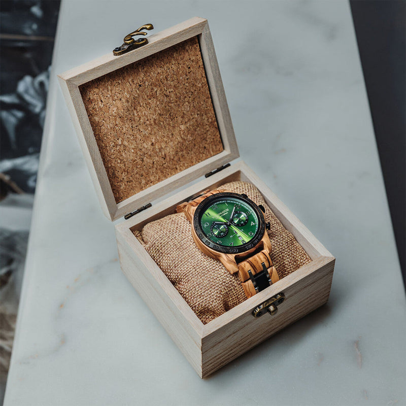 WOODWATCH MEN'S LEGACY X FOREST QUARTZ WATCH