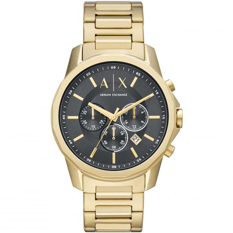 Armani Exchange Men's Chronograph Gold-Tone Stainless Steel Watch