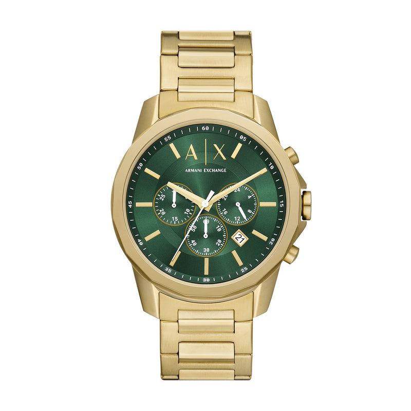 Armani Exchange Chronograph Gold-Tone Stainless Steel Watch