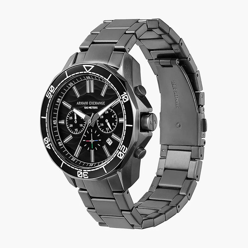 Armani Exchange Spencer Gunmetal Stainless Steel Men's Watch