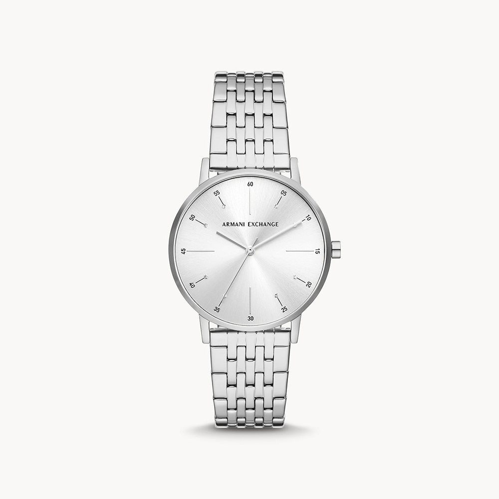 Ax5383 Armani Exchange Women's Three-Hand Stainless Steel Watch